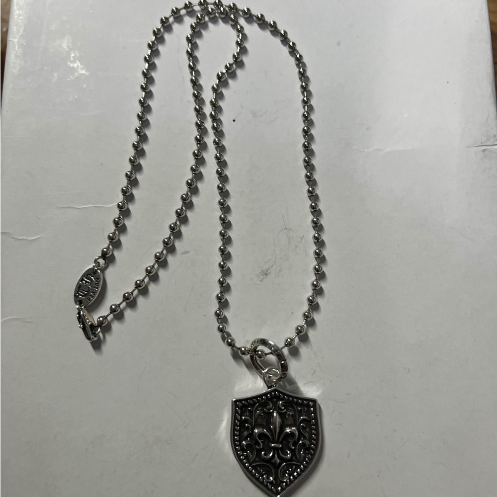Chrome hearts shield necklace